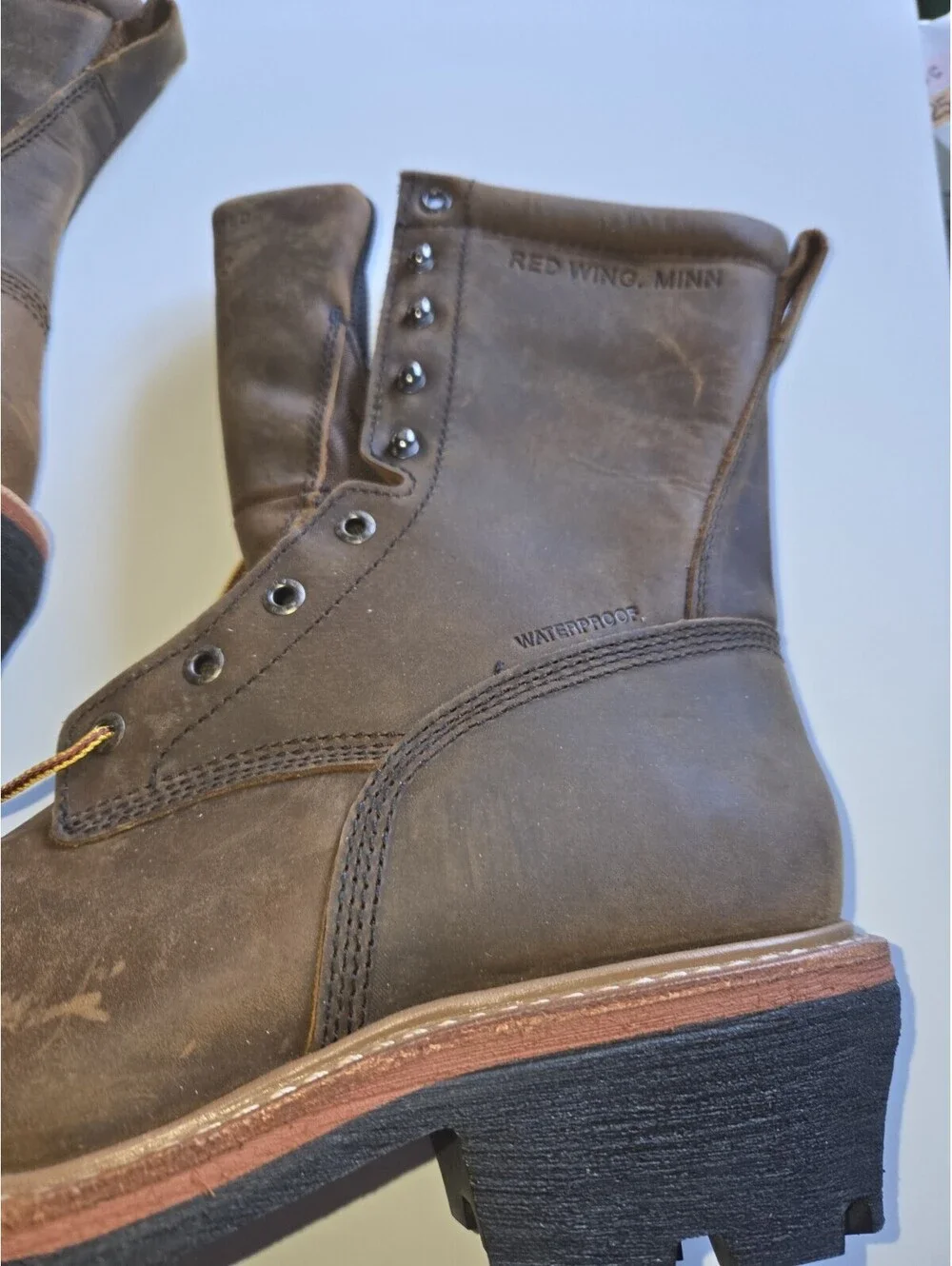 Red Wings 2219 MEN'S 8.5-INCH INSULATED, WATERPROOF SAFETY TOE LOGGER BOOT NIB